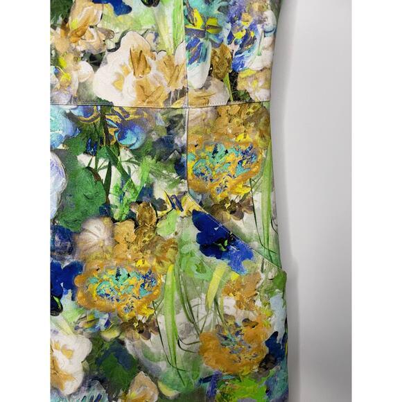 Lands End Vibrant Floral Sleeveless Dress SZ 4P - Picture 8 of 8